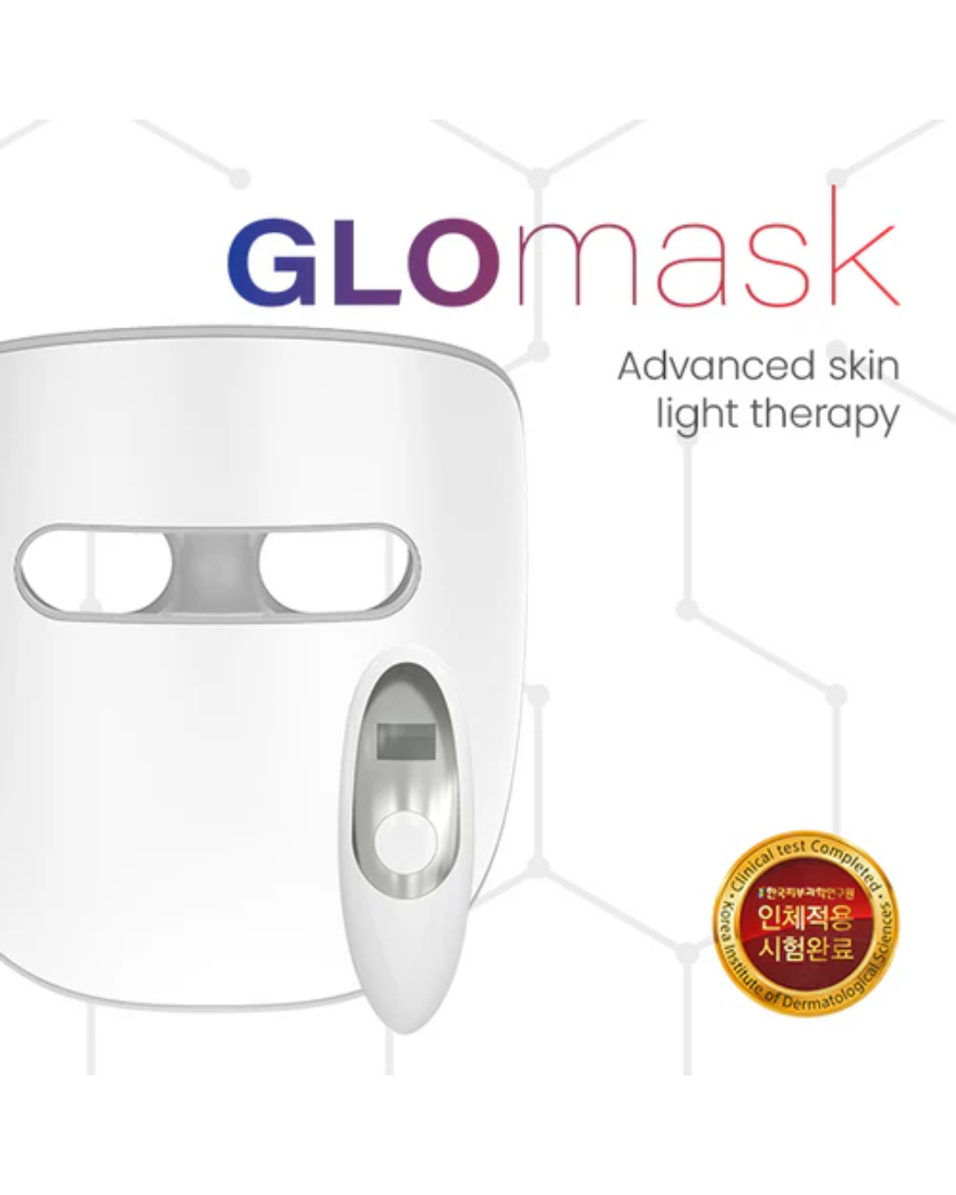 TensCare Glomask — клинически доказанная маска для светотерапии с синим, красным и ближним инфракрасным светом